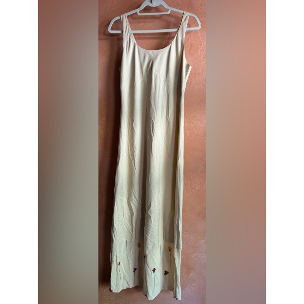 Johnny Was Collection Prairie Maxi Dress Boho Minimal Floral Slip Dress